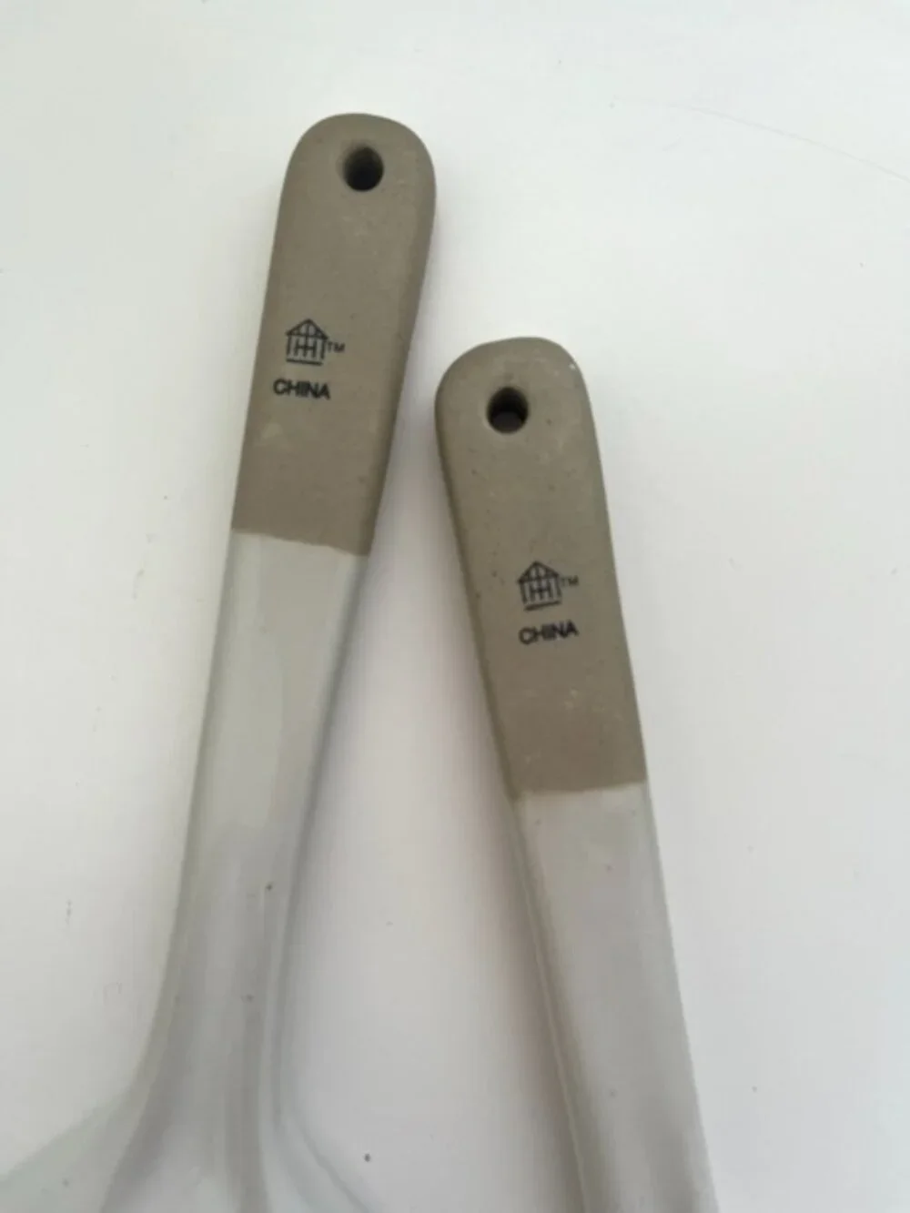Hearth & Hand Two PIece Stoneware Salad Tongs